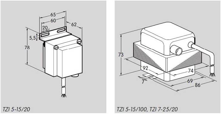 Kromschroder TZI Ignition Transformer Comparison