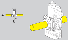 Application for gas regulator with solenoid valve VAD